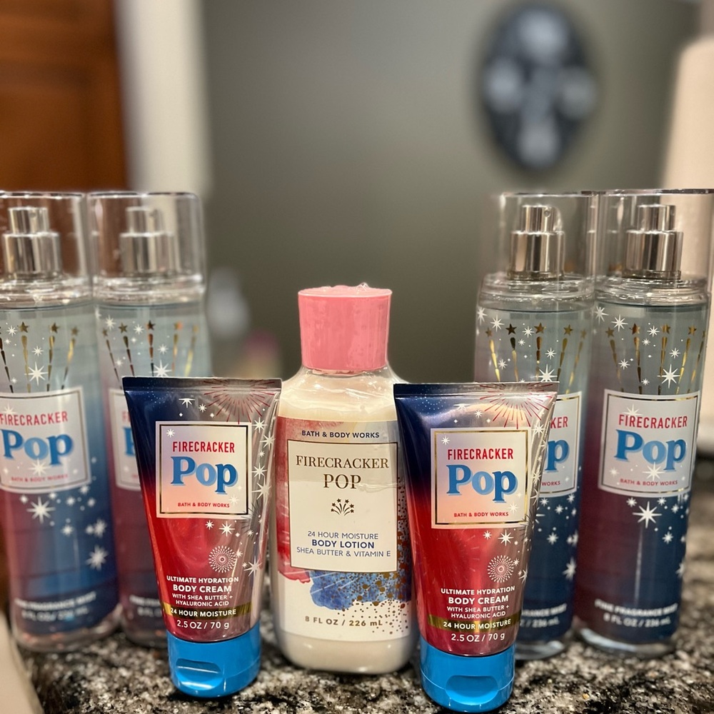 Bath & Body Works Firecracker Pop Body Care Set